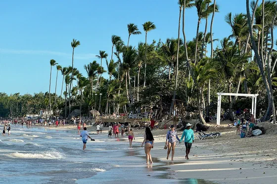Playa Bávaro, en Punta Cana, uno de los principales polos turísticos del país.