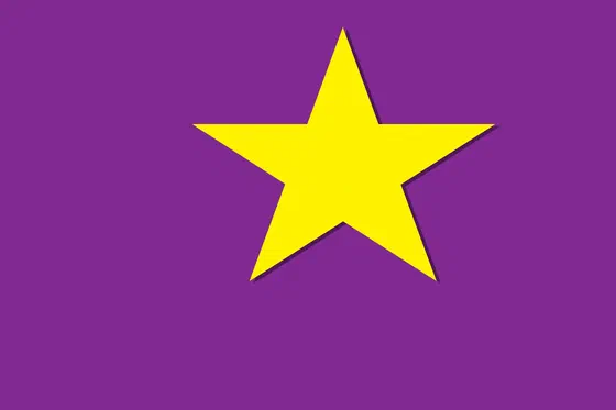 Bandera del Partido de la Liberación Dominicana (PLD).